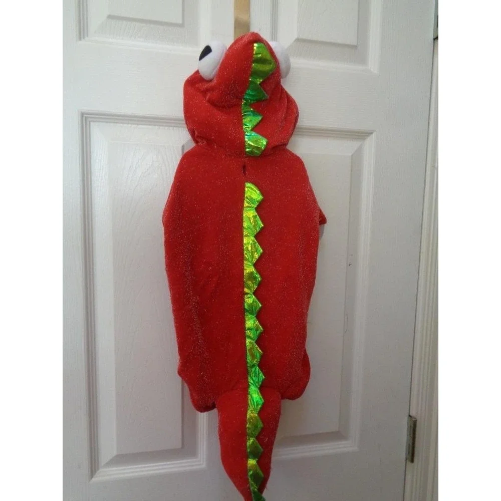 Martha Stewart Dog Pet Red Dinosaur Lizard Large Costume